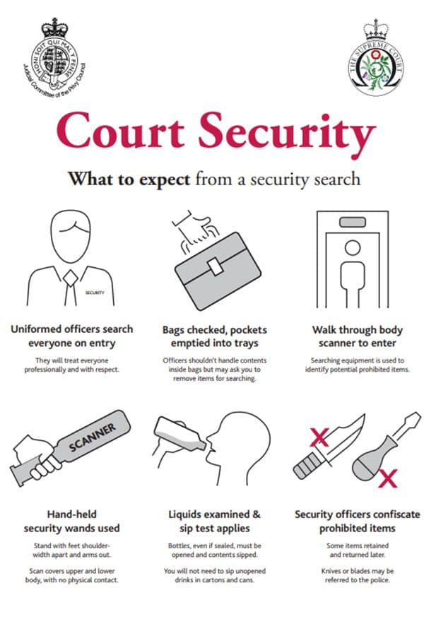 Court security infographic